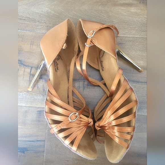 Womens Salsa Dance Shoes. Size 10, 4 inch heel. - Picture 6 of 8